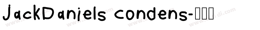 JackDaniels Condens字体转换